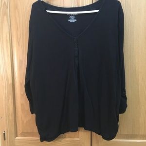 Lane Bryant relaxed fit shirt - black